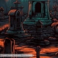 thumbnail image 3 of Cemetery Kitchen Mat | Polyester Floor Mat | Comfortable Standing Mat for Kitchen or Office | Easy to Clean, 3 of 6