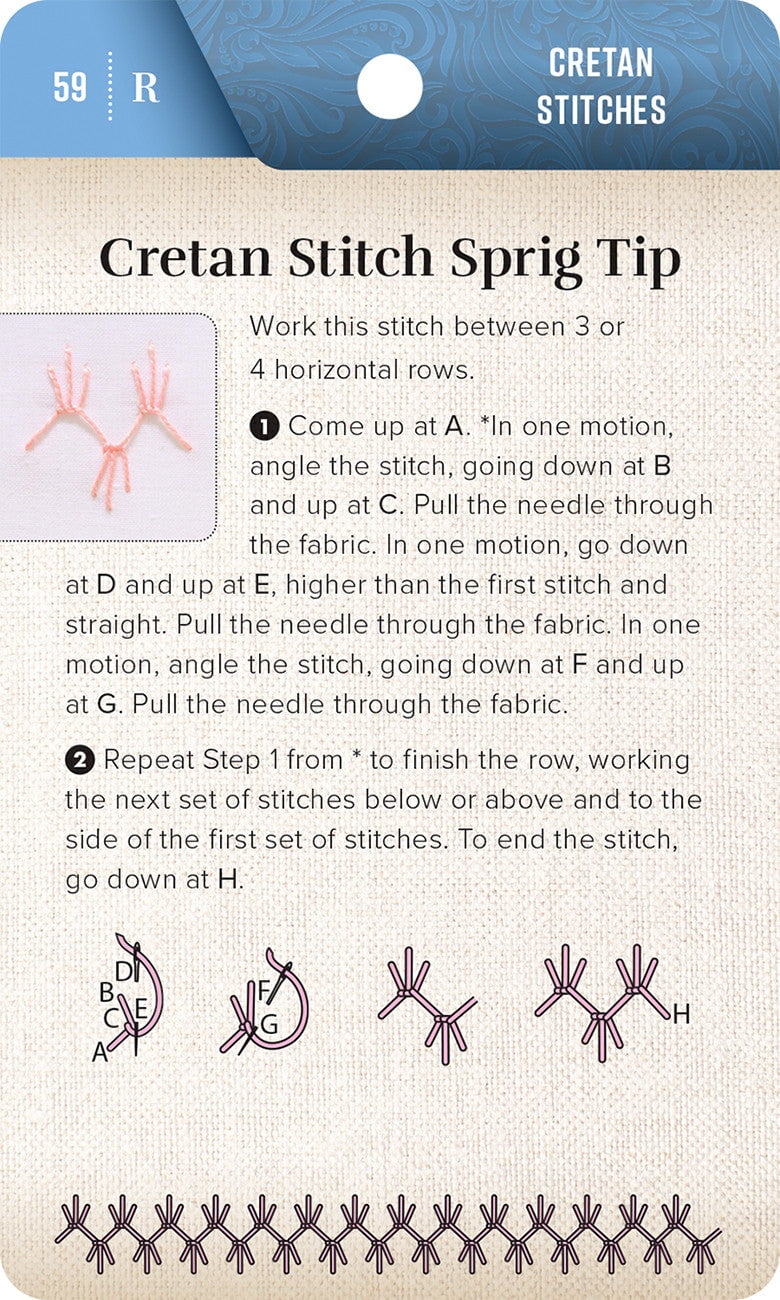 On-The-Go Embroidery Cards Set 1: 60 Stitches for Left & Right Handers, 3 Thread Organizers, 3 Take-Along Card Rings, In, (Paperback)