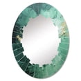 thumbnail image 2 of DESIGN ART Designart "Emerald Euphoria I" Abstract Landscape Modern Wall Mirror 24in.x36in., 2 of 4