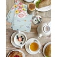 thumbnail image 4 of Easter Kitchen Dish Towels for Drying Dishes Set of 4, Spring Rabbits Ears Feet Flowers Wooden Grain Waffle Weave Microfiber Hand Tea Bathroom Towels Quick Dry & Absorbent Towel 15.7x23.6, 4 of 7
