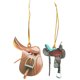 thumbnail image 1 of 2 adornos de silla de montar estilo western, colgantes de silla de montar vaquera., 1 of 7