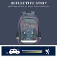 thumbnail image 5 of FORMRS Unisex School Backpack 17" Student Travel Bag with Laptop Compartment, Sea Boat, 5 of 7