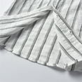 thumbnail image 6 of Otqutp Children Soft Tops Toddler Boys Classic Striped Lapel Shirt Cotton Soft Short Sleeved Classic Fit Top with Buttons for 1 To 6 Years, 6 of 8