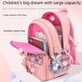 thumbnail image 4 of Primary School Student Schoolbag Female Grade 1-3-6 Cartoon Cute Children Backpack Lightweight Burden Reduction Student Schoolbag, 4 of 5