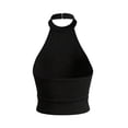 thumbnail image 5 of Gsakboxl Summer Tops Women Y2K Style Backless Slim Fit Spaghetti Strap Tank Top Versatile Sleeveless Camisole Soft Stretch Basic Daily Fashion Layering Vest Black L, 5 of 8