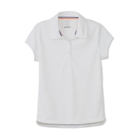 French Toast Girls School Uniform Short Sleeve Performance Polo Shirt, Sizes 4-20 & Plus