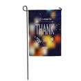 thumbnail image 1 of JSDART Text Thank You Beautiful Black Thanksgiving Blur Bright Concentration Contrast Garden Flag Decorative Flag House Banner 12x18 inch, 1 of 1