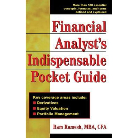Financial Analyst S Indispensible Pocket Guide Walmart Com