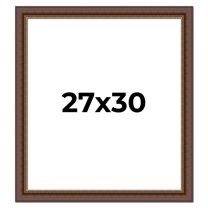 27x30 Copper and Brown Real Wood Picture Frame Width 2 inches | Interior Frame Depth 0.5 inches |