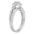 thumbnail image 2 of Dazzlingrock Collection 0.33 Carat (ctw) Round White Diamond Ladies Engagement Ring Band Set 1/3 CT | 14K White Gold, 2 of 5