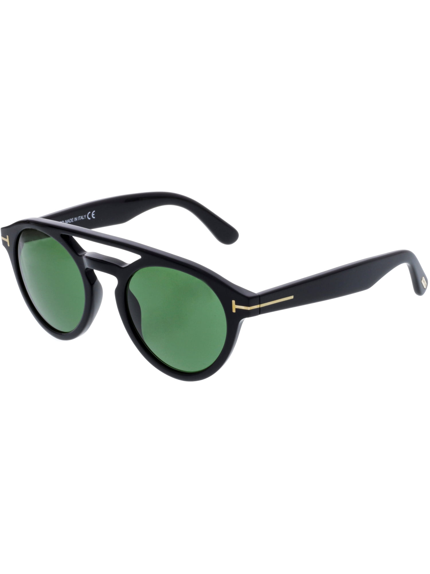 Tom Ford - Tom Ford Men's Clint FT0537-01N-50 Black Oval Sunglasses