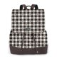 thumbnail image 1 of Balery Black Plaid Heart Mochila de Cuero para Mujeres, Gran Capacidad, Bolsa de Viaje Multifuncional, Mochila de Cuero y Bolsa de Hombro para Mujeres, 1 of 4