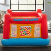 Intex Inflatable Jump-O-Lene Bounce House w/Plastic Fun Ballz, 100 Pack