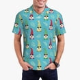 thumbnail image 1 of Balery Gnomes Holding Fruits Camisa Polo de Hombre con Estampado, de Manga Corta y Tejido Medio, Camisa Tipo Golf Polo-3X-Large, 1 of 6