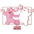 thumbnail image 2 of Boy's We Bare Bears Valentine's Day Letters  Graphic Tee White Small, 2 of 4