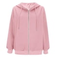 thumbnail image 6 of Women's Bomber Jacket Casual Stand Collar Zip Up Lightweight Fall Fashion Coat with Pockets Trendy Outerwear, 6 of 6