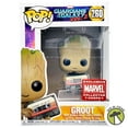 thumbnail image 1 of Pre-Owned Funko Marvel Guardians Of The Galaxy Vol.2 Groot with Mix Tape 260 Vinyl Figure, 1 of 7