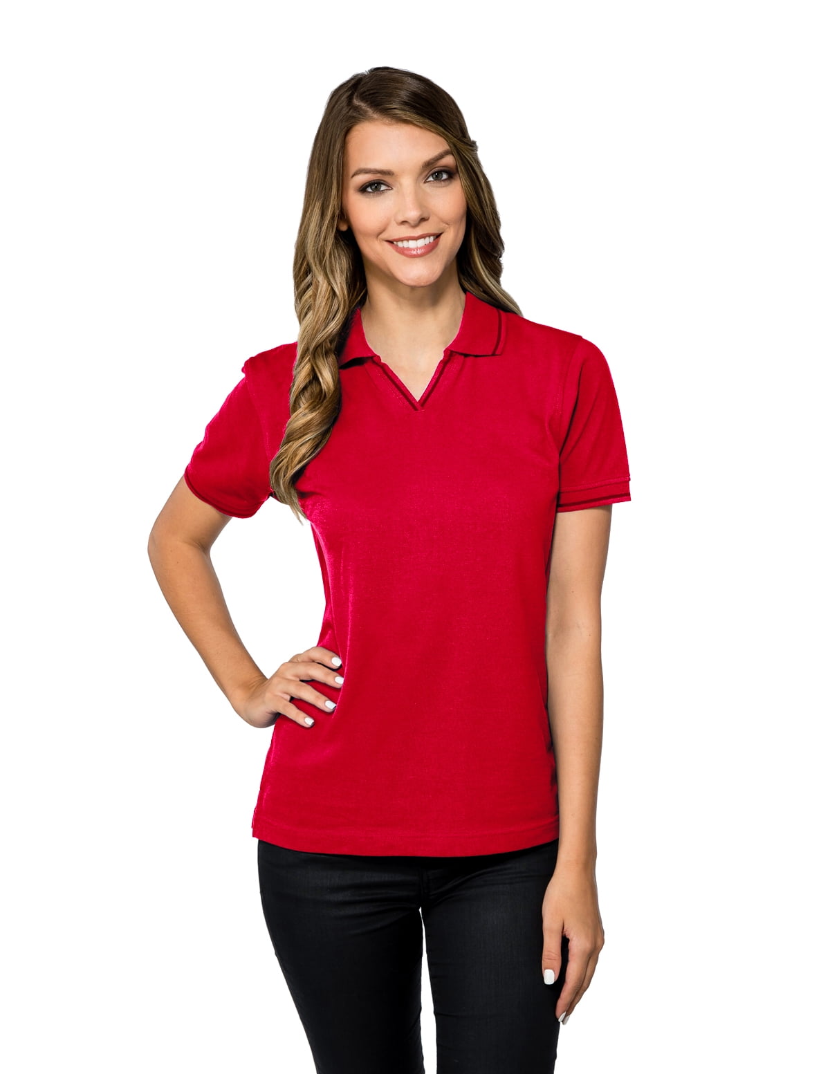 Tri-Mountain Bulk Lady Trace KL097 Knit Polo Shirt, X-Small