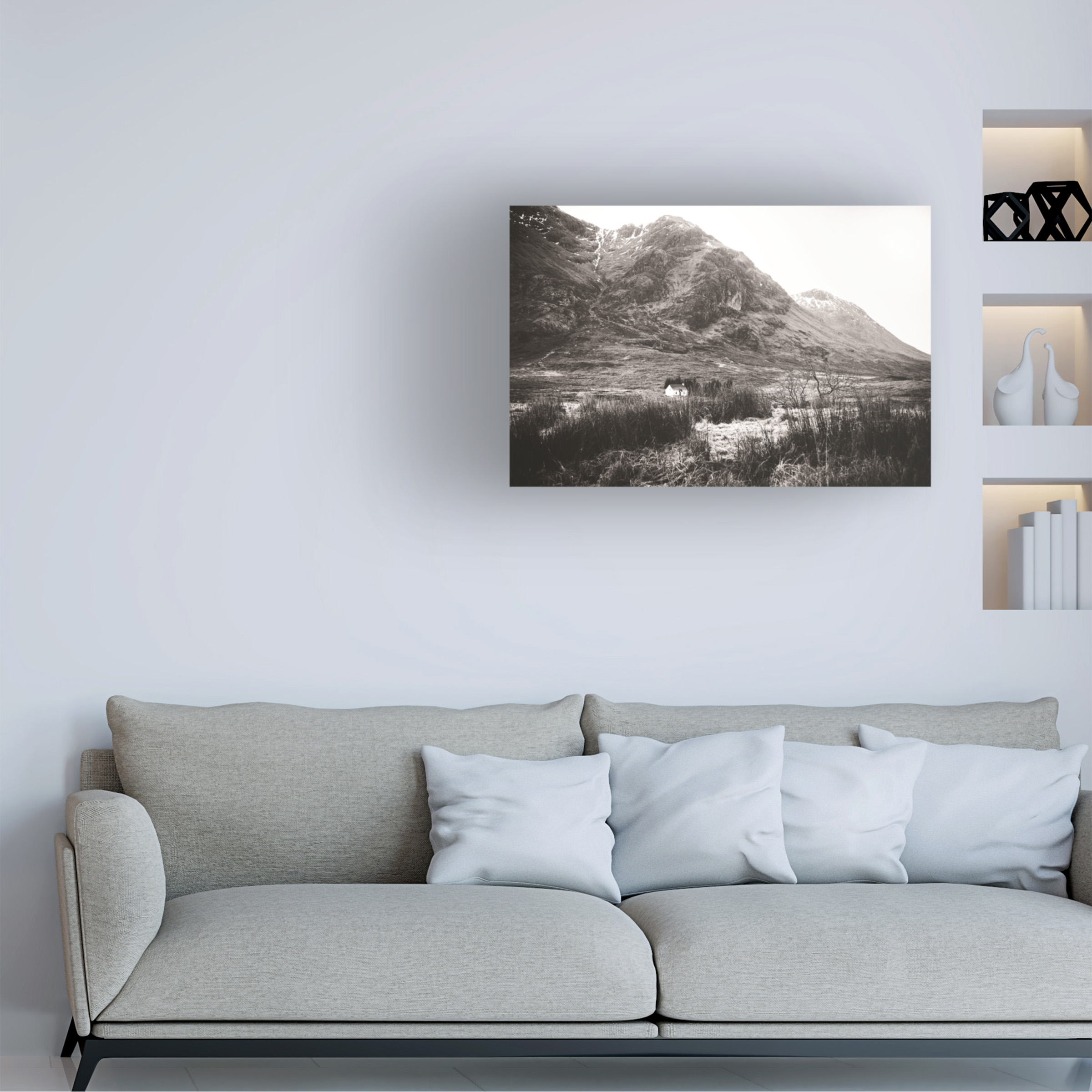 Philippe Sainte Laudy 'Glencoe Black and White' Canvas Art