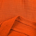 thumbnail image 5 of GiLiling Girls Casual 2 Piece Outfit Linen Long Sleeve Button Down Shirt and High Waist Drawstring Shorts Set (Orange, 7-8 Years), 5 of 9
