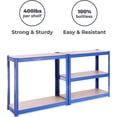 thumbnail image 5 of G-Rack Heavy-Duty Garage Shelving Unit, Blue,&nbsp;2000 lb Total Weight Capacity, 71'' x 35'' x 16'', 5 of 6