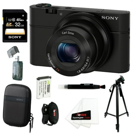 Sony DSC-RX100 Digital Camera w/ Sony 32GB Memory Card Accessory Bundle