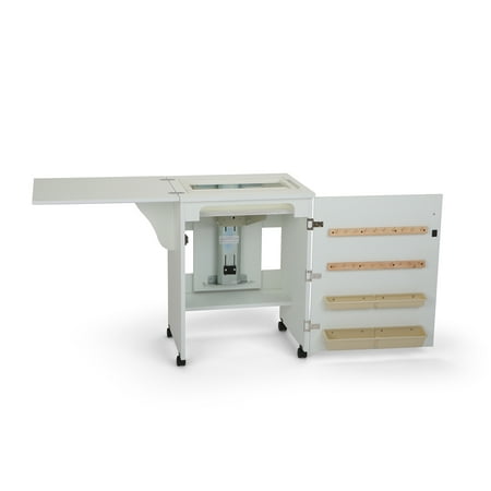 Arrow Sewnatra Portable Sewing Cabinet and Table with Lift, 3