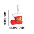 thumbnail image 3 of PEIBang 4Pcs Christmas Santa Boots Ornaments,Red Shoes Xmas Tree Ornaments Hanging Pendants for Indoor Outdoor Christmas Home Decorations, 3 of 9