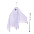 thumbnail image 3 of Twfbrm Halloween Hanging Ghosts, 25 Inch White Hanging Swing Ghosts Decorations with LED Light, Waterproof Flying Ghost Halloween Decoration for Front Door, Indoor, Outdoor Doorway, 3 of 7