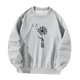 thumbnail image 4 of Hombres Mujeres Sudadera con Cuello Redondo Sudadera con Capucha Ropa Informal de Moda Tops Holgados para El Trabajo Niñas Niños Caminar en La Calle , Gris, S, 4 of 10
