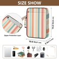 thumbnail image 3 of Haosy Accordion File Organizer Zipper Binder 500 Sheet 6-Tab Expanding File Folder Multi-Pocket 1.2 Inch 3 Ring Soft Color Striped, 3 of 7