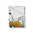 thumbnail image 2 of Zoo Soft Flannel Fleece Blanket, Arrangement of Cartoon Style Wild Animals of Africa Fauna Habitat Savannah Wilderness, Cozy Plush for Indoor and Outdoor Use, 70" x 90", Multicolor, by Ambesonne, 2 of 6