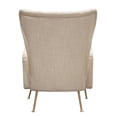 thumbnail image 5 of Ava Chair in Sand Linen Fabric with Gold Leg by Diamond Sofa, 5 of 6