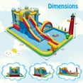 thumbnail image 3 of Costway Inflatable Water Park with Ocean Balls Climbing Wall Ball Pit Toss Ring Toss Game, 3 of 10