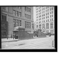thumbnail image 2 of Historic Framed Print, Subway entrance and exit kiosks, New York City, 17-7/8" x 21-7/8", 2 of 9
