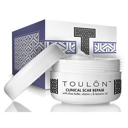 TOULON Clinical Scar Repair Cream to Best Remove Old & New Scars with Shea Butter, Vitamin C & E and Tamanu (Best Vit C Cream)