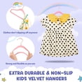 thumbnail image 3 of Perchas de terciopelo para niños HOUSE DAY, 60 unidades, color rosa rubor, 3 of 7
