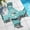 Aruba, variant on Serwall 5 Piece Round Patio Dining Set, HDPE Outdoor Patio Dining Table and Chairs Set, All Weather Patio Dining Set for 4 with Umbrella Hole, Navy