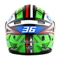 thumbnail image 5 of WOW Motorcycle Full Face Helmet Street Bike BMX MX Youth Kids HKY-B15 Monster Shark Green, 5 of 5