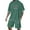 Dark Green, variant on Trendy Men's Suits For Casual Outings And Parties Stylish Two Piece Set With Letter Print Summer Fashion Versatile Design For Daily Wear Comfortable And Stretchy Suit Set
