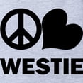 thumbnail image 2 of CafePress - FIN Peace Love Westie - Cute Infant Baby Football Bodysuit, 2 of 3
