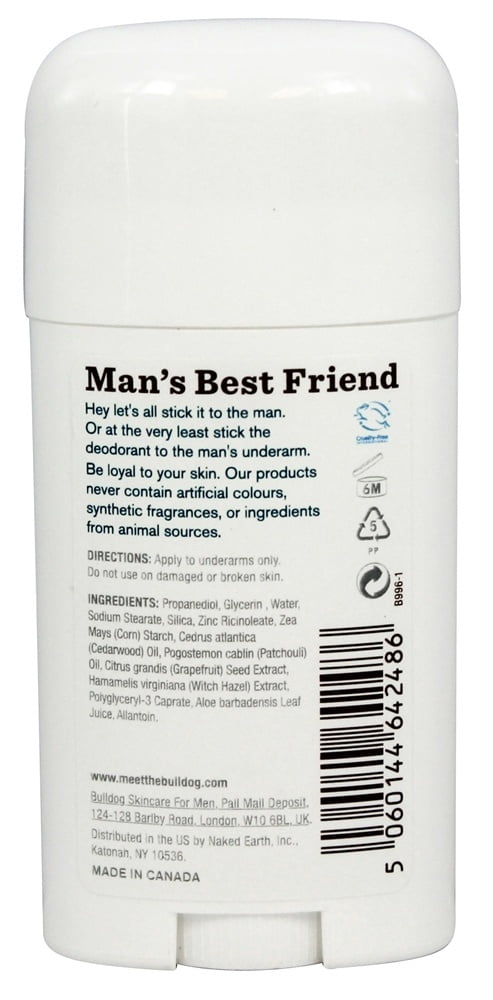 Bulldog Natural Skincare - Deodorant Cedarwood & Patchouli - 2 - Walmart.com