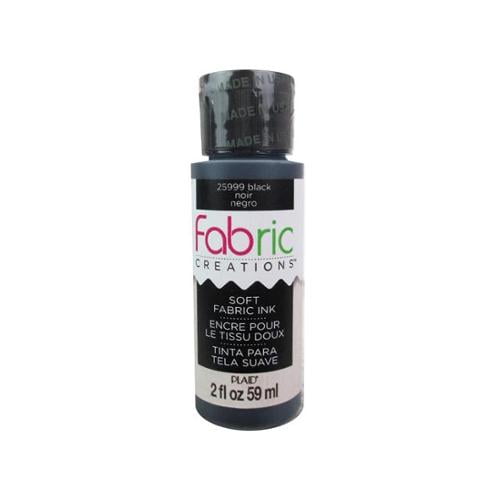 Plaid Fabric Creations Soft Fabric Ink 2oz.-Black