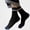 Black, variant on Babcutegg Mens Mid Calf Socks Color Block Comfy Cotton Anti-Slip Fall Winter Thermal Socks Red Size Free Size