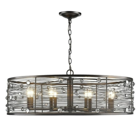 

Chandelier 8 Light Steel in Contemporary Style 11.75 inches High By 33.25 inches Wide Bailey Street Home 170-Bel-2539375