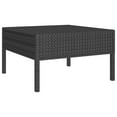 thumbnail image 3 of vidaXL 12 Piece Patio Lounge Set with Cushions Poly Rattan Black, 3 of 8
