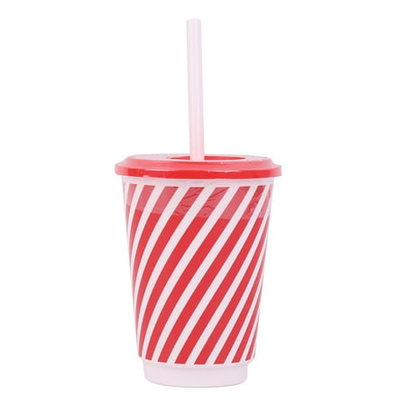 Holiday Time Strip Cup W Lid, Unisex, Child, Sippy cup, Cup with straw