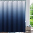 thumbnail image 2 of Shower Curtain, Ombre Blue Shower Curtains for Bathroom, Shower Curtain Sets Farmhouse Cloth Blue Shower Curtains, Rustic Washable Bathroom Waterproof Shower Curtain, 72x72 Inch, 2 of 6