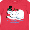 thumbnail image 4 of Inktastic Sassy Snowman The Weather Outside is Delightful Boys or Girls Toddler T-Shirt, 4 of 5