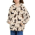 thumbnail image 3 of DISNIMO Paw Print Dachshund Hoodie for Kids Pullover Sweatshirt Boys Hoodie Street Wear Hoodies for Boys Long Sleeve Hooded Sweatshirt with Hoodie for Girls Pullover Hoodie Boys 6-7 Sweatshirt, 3 of 7
